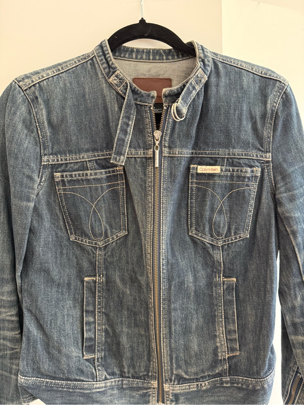 Calvin Klein Vintage Jeans Blue Denim Jacket - Medium